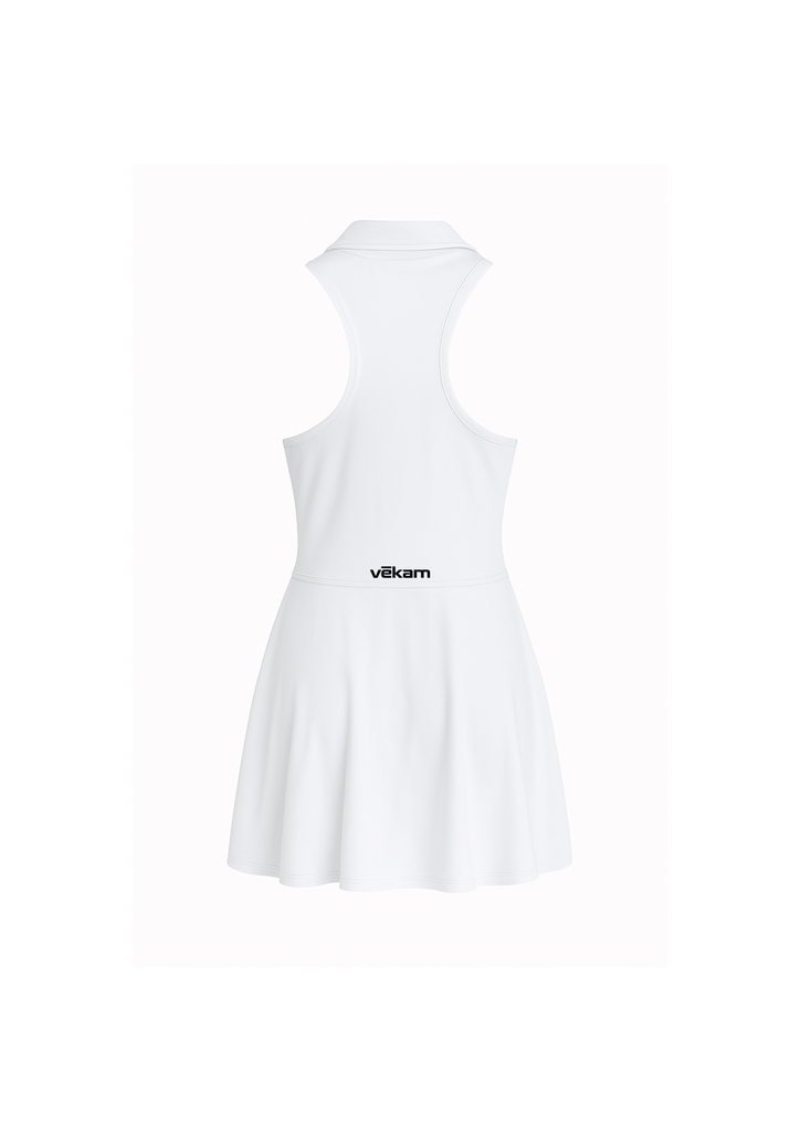 VEKAM Robe de sport Polo - Blanc