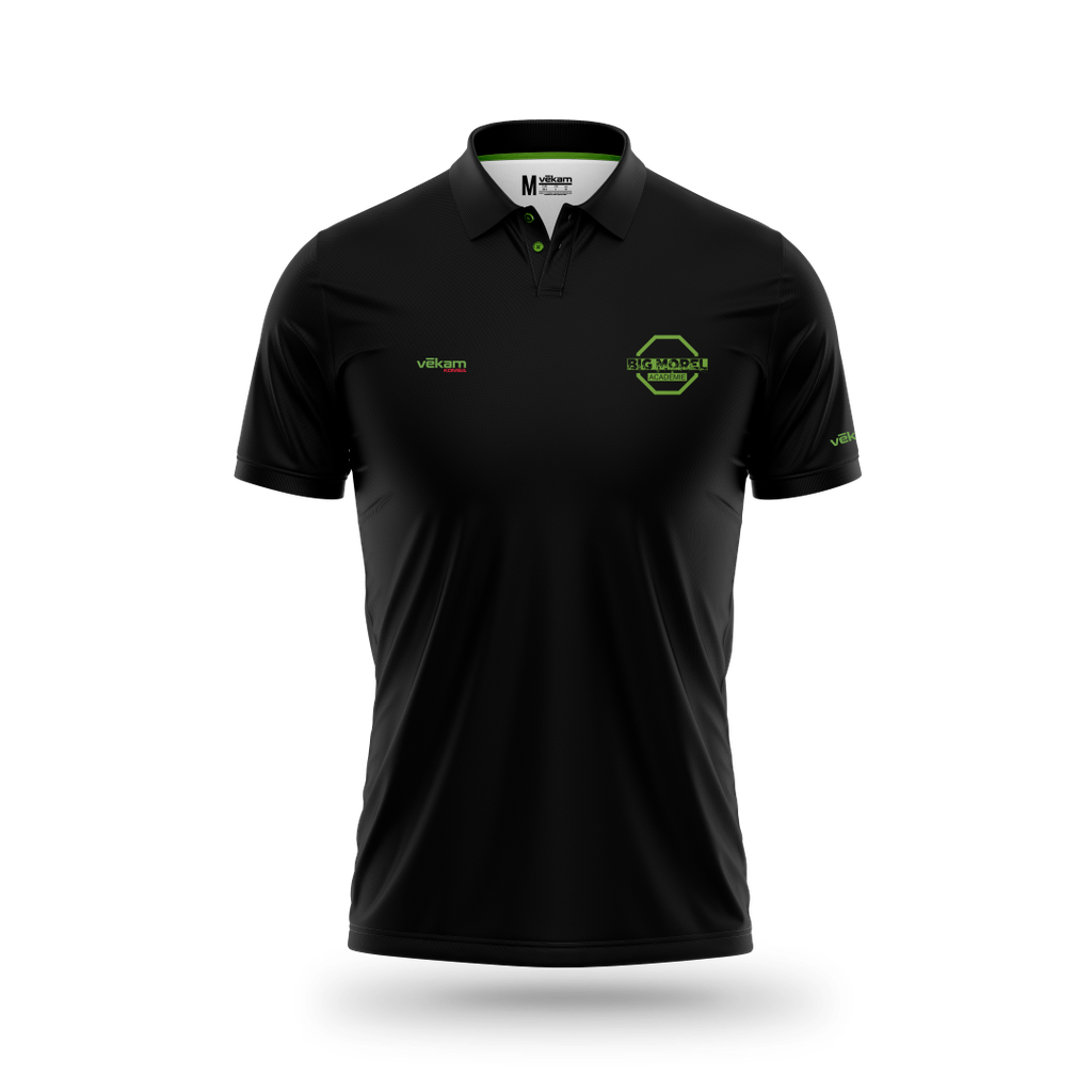 BIG MOREL Polo H - Noir