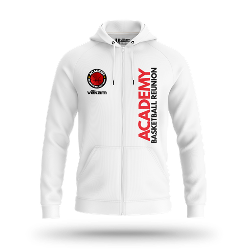 ABR Veste de survêtement à capuche - Blanc