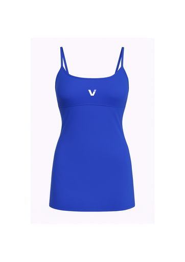 VEKAM Robe de sport à bretelles - Bleu